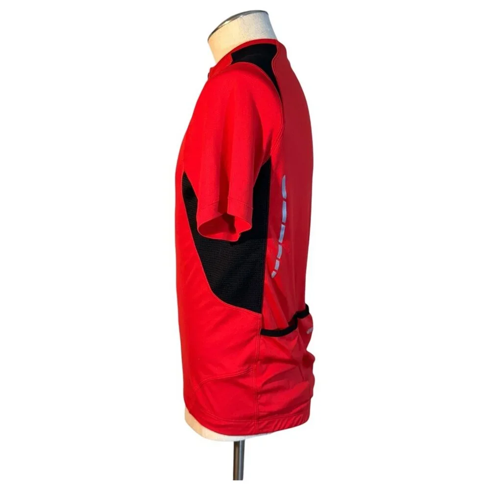 Pearl Izumi Cycling Jersey Mens Elite Series Size Large Red Black Full Zip Pol - Picture 5 of 8